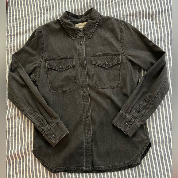 Madewell black denim shirt - Picture 1 of 4